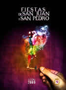 Cartel oficial de las fiestas de San Juan y San Pedro 2009 de la ciudad de León
